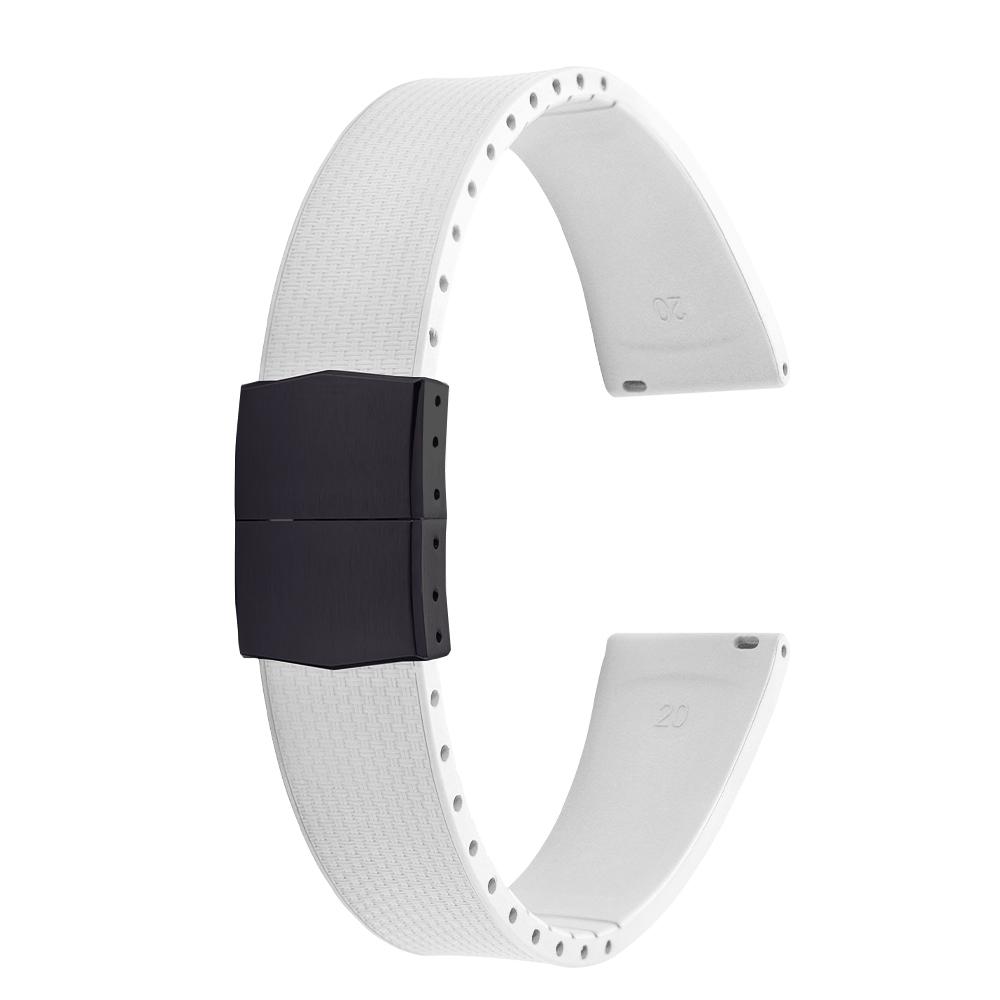 20 мм каучуковые ремешки Delugs CTS Fkm для часов с застежкой-бабочкой 4 цветов Уникальная текстура Быстросъемный ремешок для часов для брендовых часов