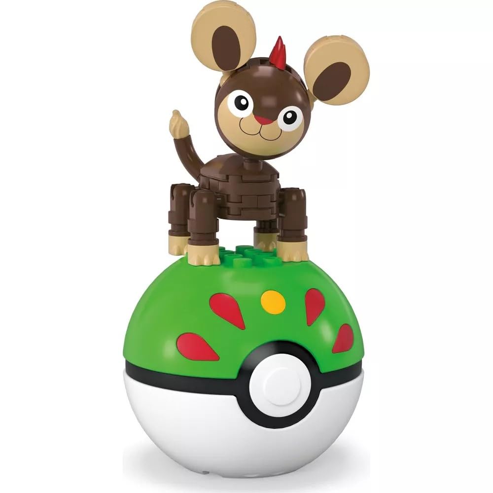 MEGA Pokemon Litleo Building Toy Kit, Movable Action Figures (44 Pieces), Plastic for Kids