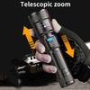 USB Rechargeable LED Flashlight Power Display Camping Lantern High Power Work Light  for Fishing