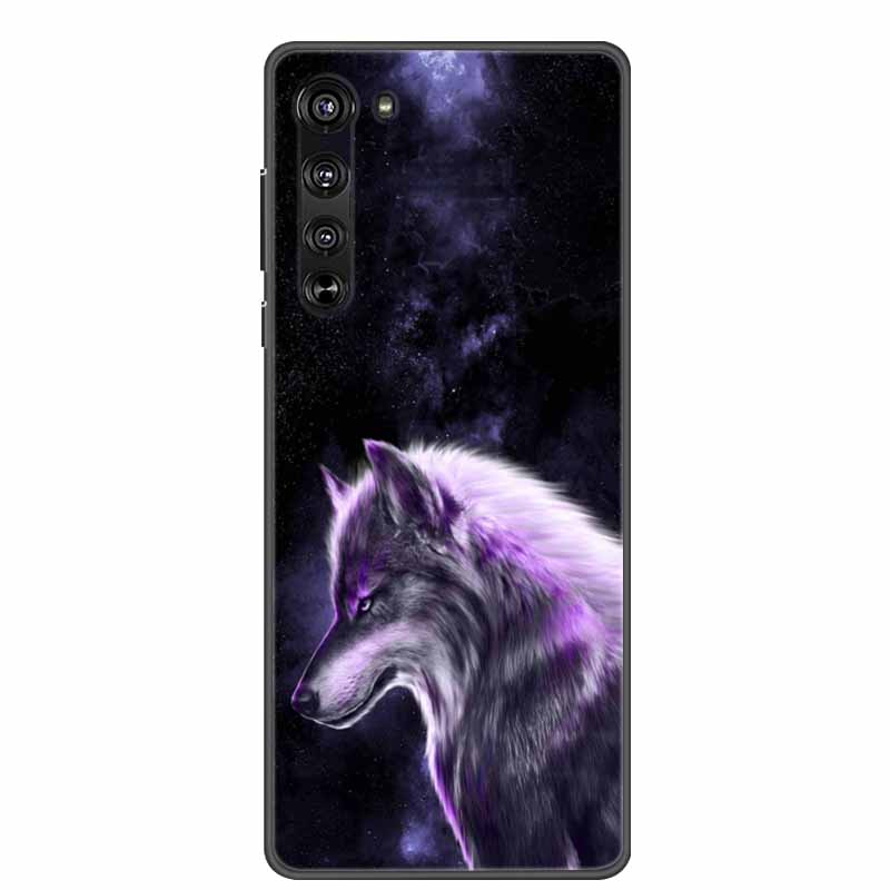 Чехол для Motorola Edge 2020 Животные Силиконовый Мягкий ТПУ Чехол для Телефона Для Moto Edge 5G Funda XT2063-2 Ударопрочный Волк Новый Capa