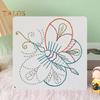 9 шт. вышивальных стежковых карточек с бабочками, птицами, насекомыми, стежковых карточек, самодельных вышивальных карточек для начинающих любителей вышивки