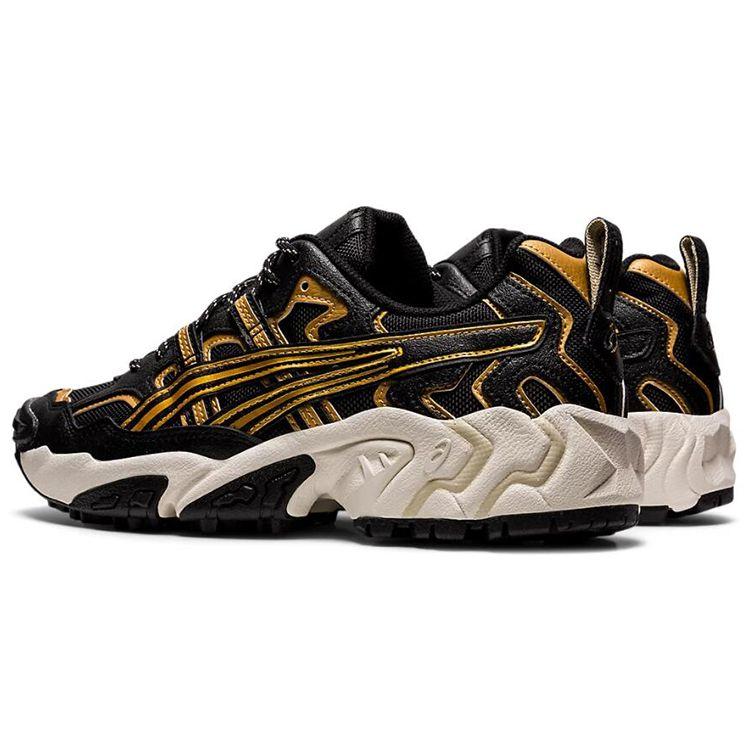 Asics Gel-Nandi Удобная Ткань Низкие Кроссовки для Бега Унисекс кроссовки Черный Золотой 1201A175-001