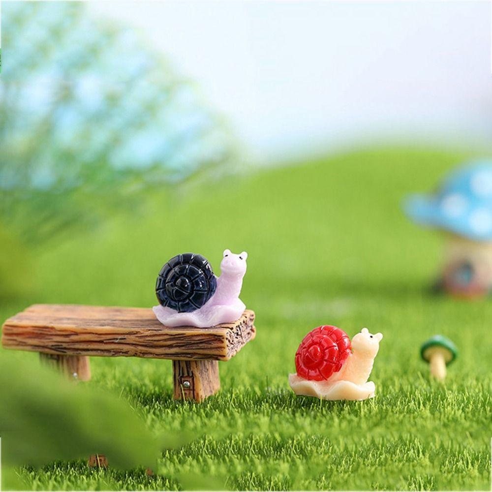 Микропейзаж Суккулентная фигурка улитки Миниатюрная фигурка Животное Кукла Суккулентное растение Орнамент