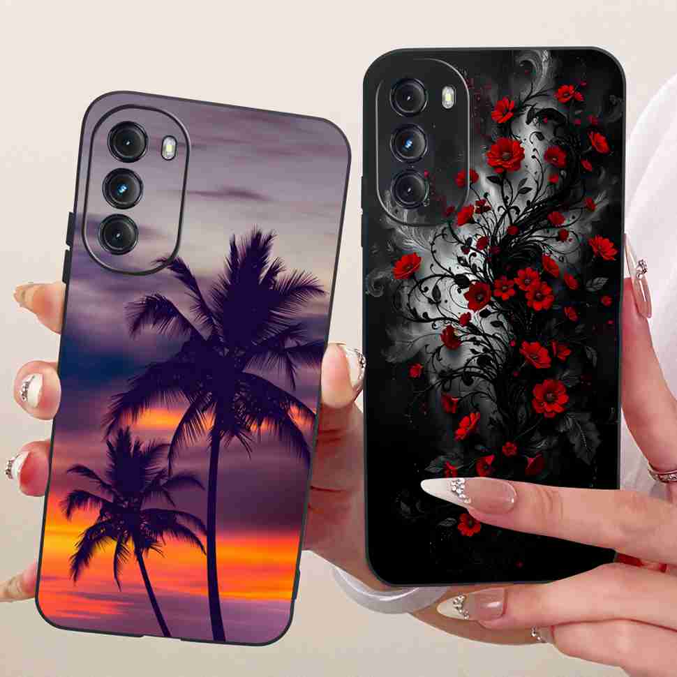 For Motorola Moto G 2022 Case XT2213 XT2213-3 Silicone TPU Black Cover For MOTO G 2022 6.5" New Colorful Butterfly Phone Cases