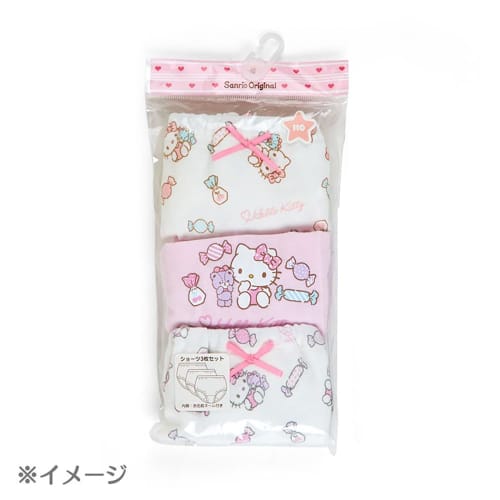 Sanrio Kids Shorts Set of 3 130cm Hello Kitty Hello Kitty Character 493007