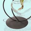 Simple Cat Iron Art Hydroponic Plant Vase Clear Glass Vase Plant Flower Pot Flower Arrangement