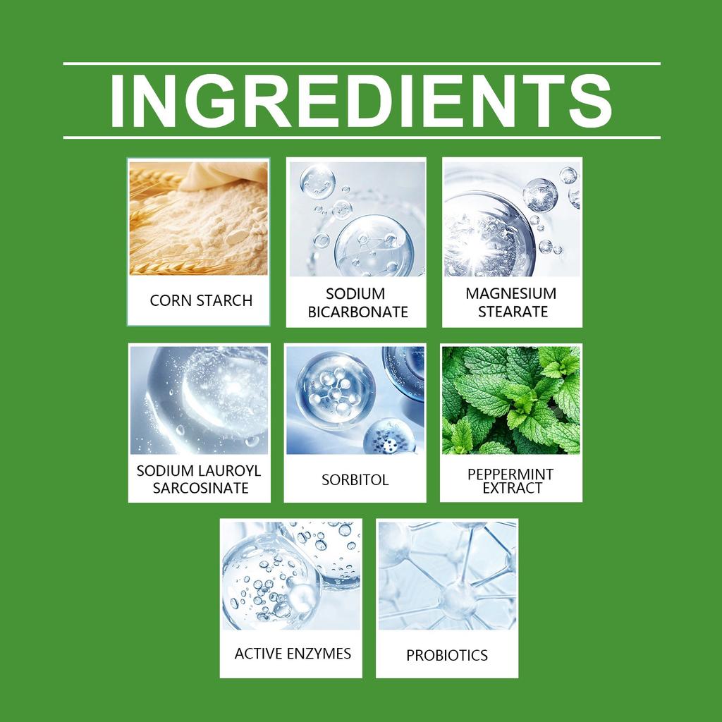 Порошок для чистки зубов у собак, зубной налет, сохраняет зубы и десны здоровыми и сохраняет свежее дыхание