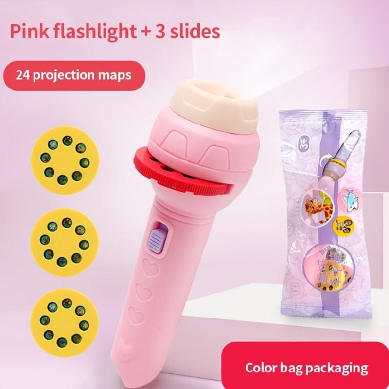 Braided Beads 24/56 imagens Projection Toy Flashlight Toys Colour Early education Souptoys Cartoon Children's gift  spacer beads