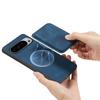 Чехол для Google Pixel 10 Pro XL Магнитный чехол Кожаная задняя крышка со съемным держателем для карт