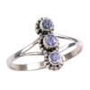 Natural Tanzanite Gemstone 925 Solid Sterling Silver Jewelry Ring Size 9 h7I63