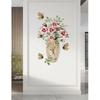 3d Flowers In Vase Self-adhesive Wall Stickers Chinese Style Wall Art For Bedroom Living Room Wall Decoration
