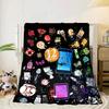 Colorful Dream Island Collage Blanket Flannel Blanket for bed, sofa, Camping, Hiking, Picnic Essentials, gift for family Fan gifts