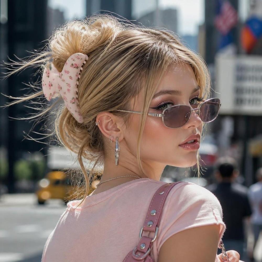 Sweat Grip Hair Styling Accessories Acetate Material Hair Headwear Hair Claw Clip  Women Girls