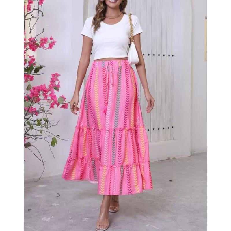Женская юбка с принтом Boho Vacation Hemline
