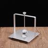 Wrought Iron Crystal Ball Tissue Holder Square Base Metal Napkin Rack Tissue Storage Box  for Home