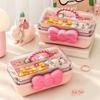 Practical Jewelry Hair Accessories Storage Box Clear Display Collection Case Stationery