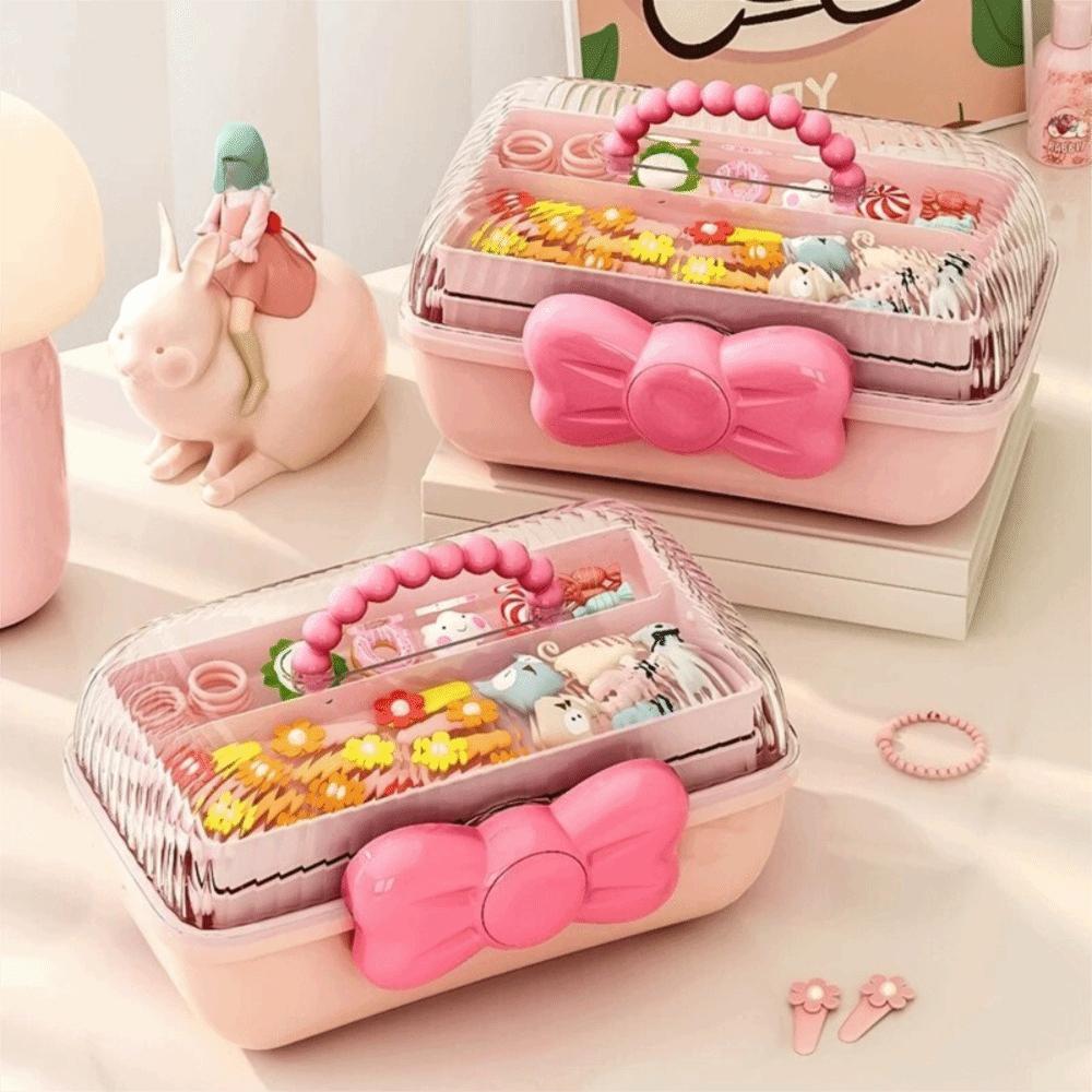 3Layer Jewelry Hair Accessories Storage Box Practical Display Collection Case Workspace Storage
