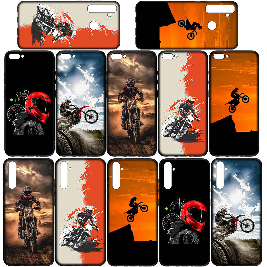 Для Samsung Galaxy S24 S23 iPhone 15 14 Xiaomi Redmi Note 13 12 11 8 Plus 10 9 Pro Max X XR Чехол для телефона Плакат Мото Кросс Мотоцикл Мобильный OPPO Huawei