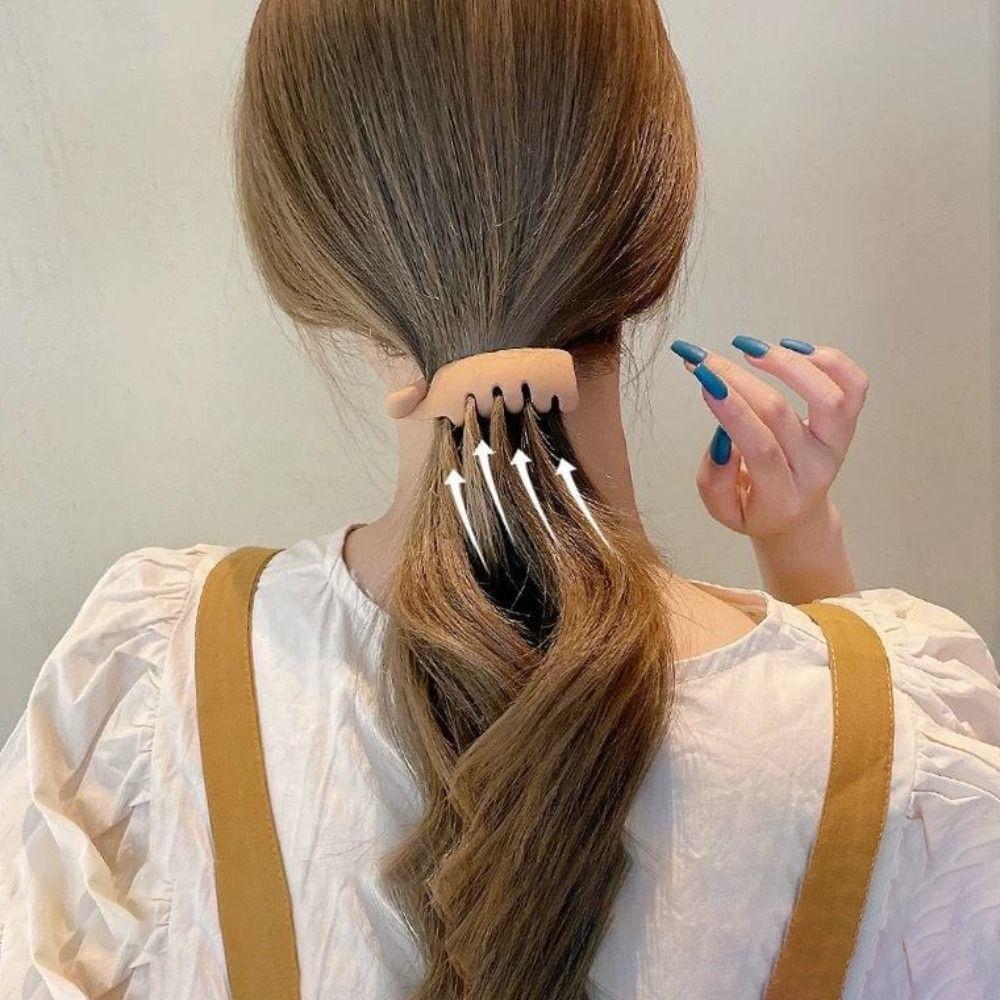 Простой дизайн банан заколка для волос модные заколки для волос инструмент для укладки зажимы для волос Twist Claw для женщин девочек