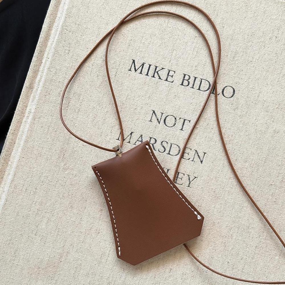 Leather Sunglasses Clip Storage Hanging Rope Hanging Neck Pouch Eyeglasses Storage Bag Pendant