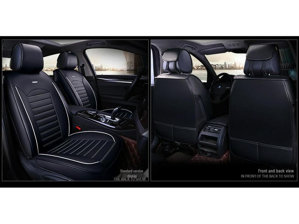 Universal 3D Full Leather Car Seat Cushion for All Seasons - Fits Sylphy, Haval H6/H2, Sagitar, Lavida, Baojun 560