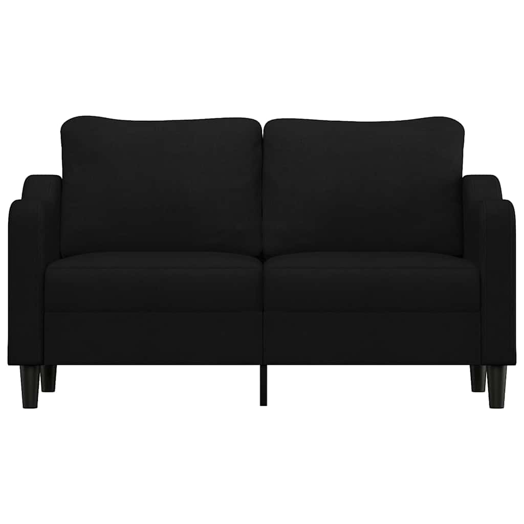 Vidaxl Sofa 2-Osobowa, Czarna, 140 Cm, Tapicerowana Tkaniną