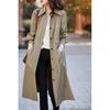 Thin Trench Coat Women's Spring and Autumn Clothing New Korean Version Temperament Popular Small Coat Medium and Long Coat