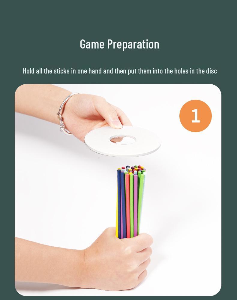 Early Childhood Balance Blocks: Educational Wood Skewers Game