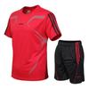 Men's Breathable Quick-drying Running Sport Set Short Sleeve Shirt And Shorts