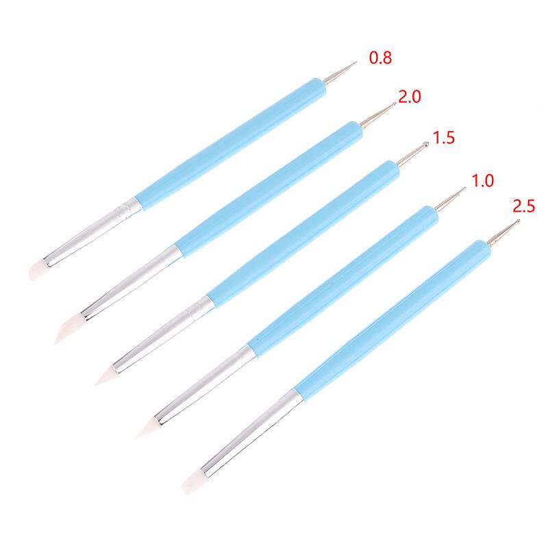 5 шт./компл. нержавеющая сталь двухголовочный инструмент для лепки из полимера и мягкой керамики силиконовые инструменты для моделирования искусства формовщики