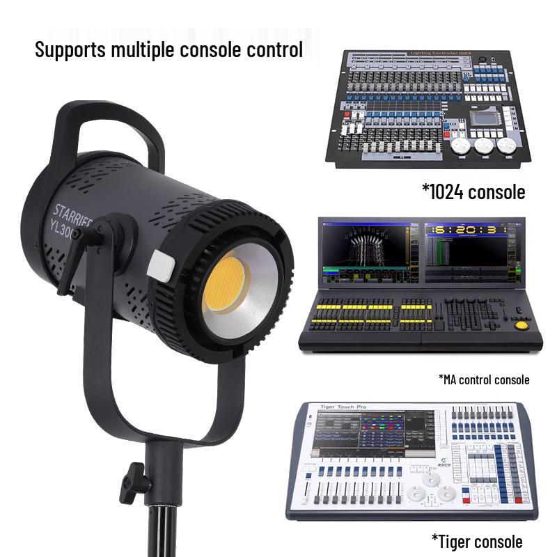 300W LED Adjustable Photography Light for Studio & Live Streaming