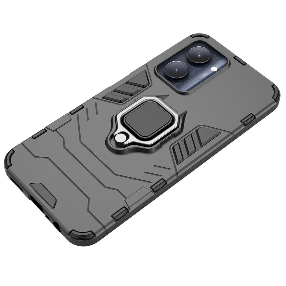 Realme C33 Kickstand Ring Case, Black