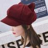 Warmer Beret Hat Short Eaves Duck Tongue Cap Autumn Winter Hat Octagonal Cap  Women Ladies Girl