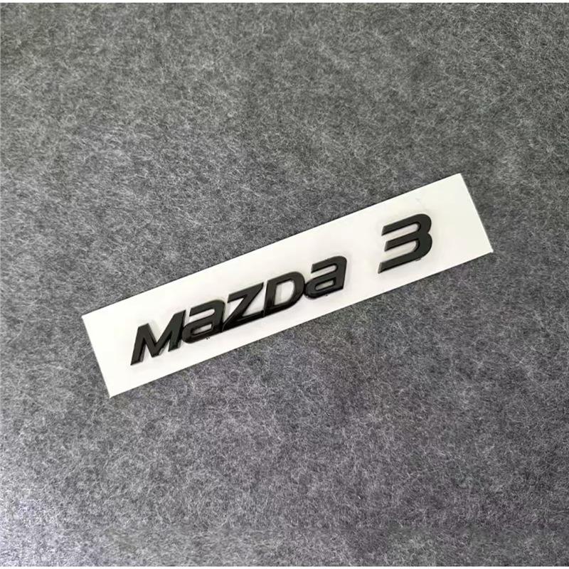 Changan Mazda Car Logo: MAZDA3/6 Black English Letters & Numbers for Trunk Tail Box Modification