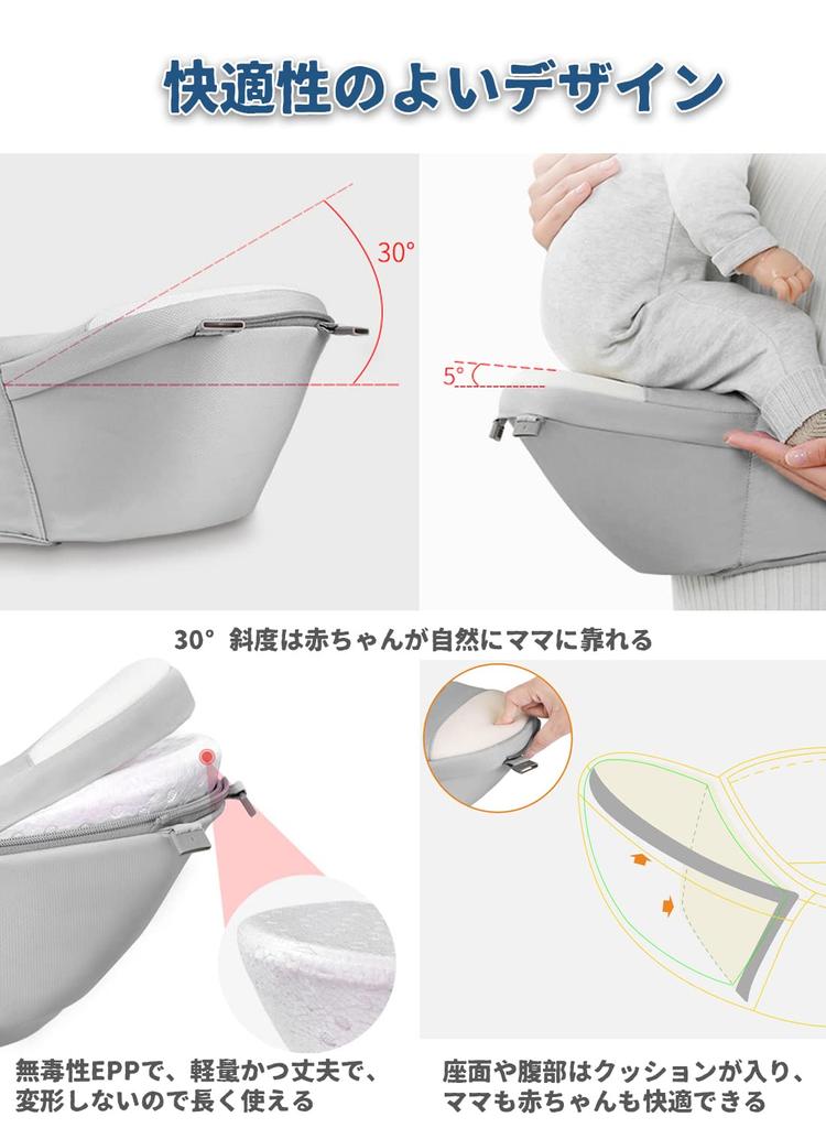 Beideli Baby Baby Hip Separable Waist Prevents For Going Facing Piggyback Side Carrying Carrier, 4-Way Carrier, Seat, Carry, Multifunctional,