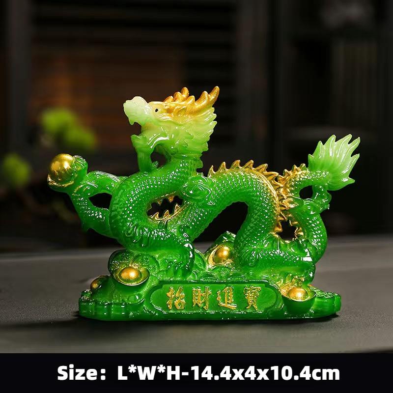 Фен-шуй Дракон Украшения Привлечение Удачи Богатство Золотой Дракон Украшения Для Дома Офисный Рабочий Стол Открытие Подарок