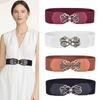 Латунная ретро-пряжка Пальто Эластичная лента 60-80см Женский ремень Женский кожаный ремень для платья