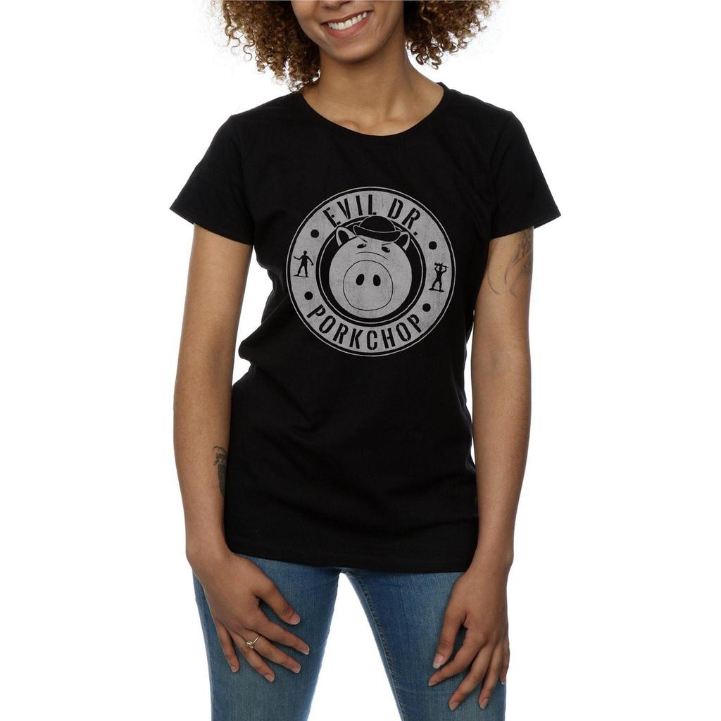 Disney Womens/Ladies Toy Story Evil Dr Pork Chop Cotton T-Shirt