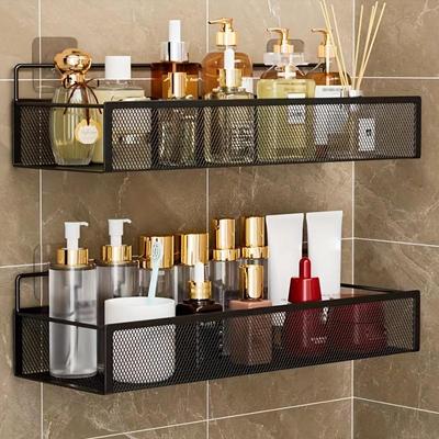 Неперфорированная настенная полка для хранения, настенная вешалка для ванной комнаты, подвесная корзина для кухни в ванной комнате, стеллаж для хранения в студенческом общежитии