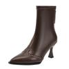 Women Boots High Heels Boots Sexy Knee High Boots Ladies Pointed Toe Side Zipper Shoes Autumn Fashion Knight Boot Botas De Mujer