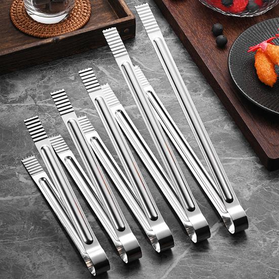 Stainless Steel Serving Tongs with Non-Slip Grip Long Handle BBQ Buffet