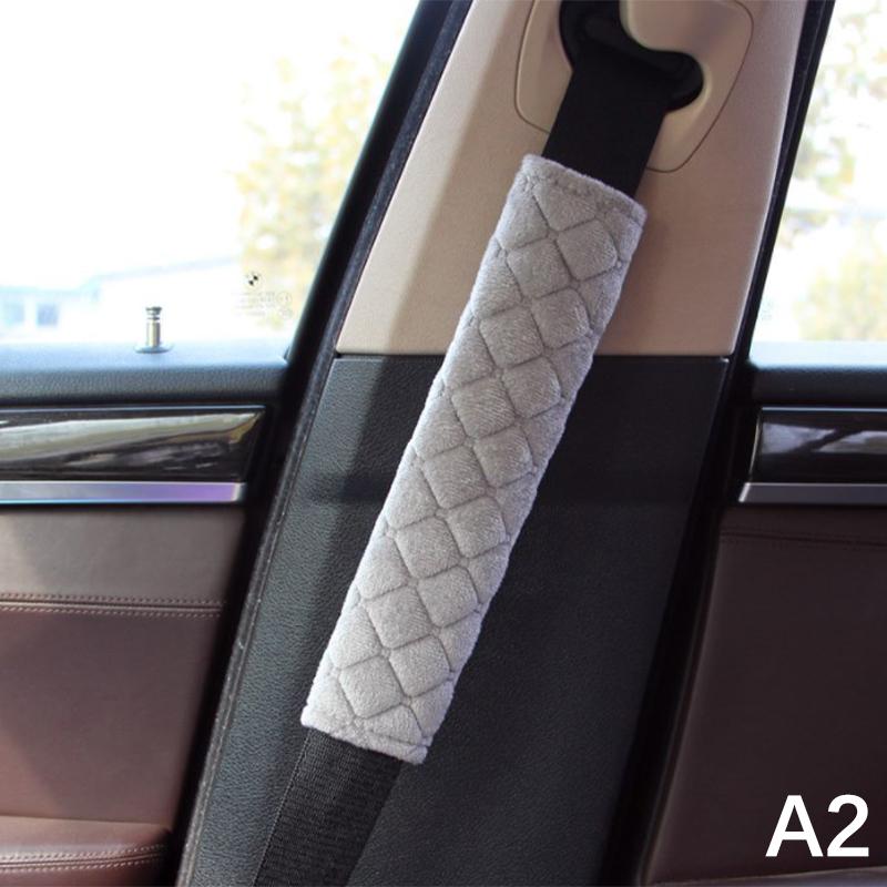 Car Soft Seat Belt Cover Universal Auto Seat Belt Covers Warm Plush Safety Belts Shoulder Protection Auto Interior Accessories
