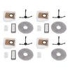 Robot Vacuum Replacement Parts Side Brush Filter Mop Pad Dust Bag Cleaning Brush Accessory Kit for D