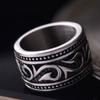 Кольцо в стиле викингов в скандинавском стиле, мужское обручальное кольцо, модное кольцо для вечеринок в стиле панк-рок, ювелирные изделия из нержавеющей стали