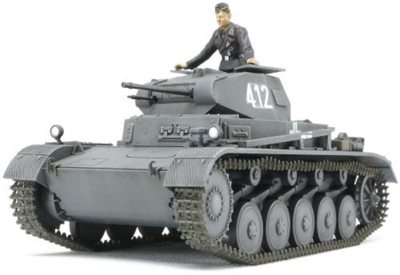 Tamiya Серия военных миниатюр 70 Немецкая армия Панцер II Французский фронт Пластиковый модельный набор 32570 1/48 Нет. Аусф. A-C