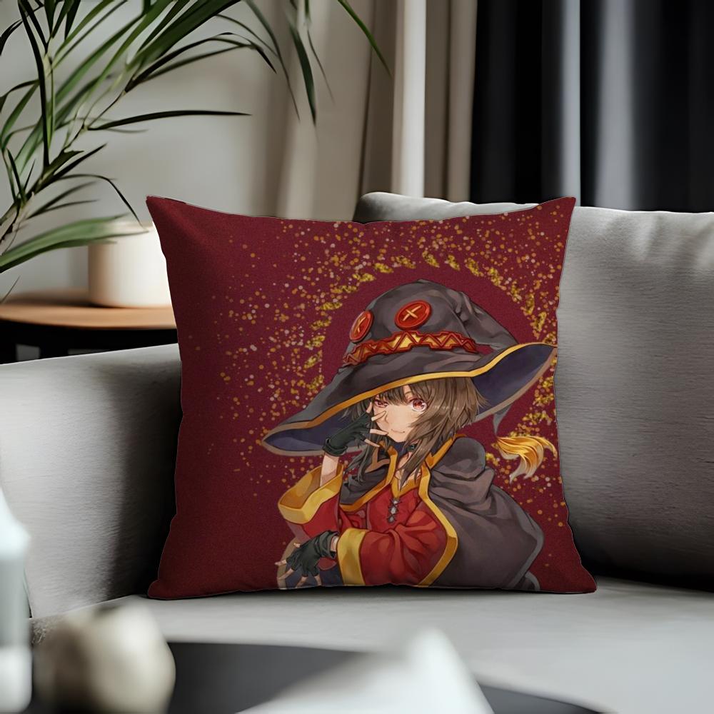 Hot MMeguminable Cushion Cover Antidustmite Pillowcase Invisible Zipper Silky Short Plush Sofa Cushion Cover