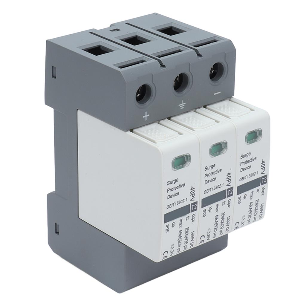 Устройство защиты от перенапряжения 3P низковольтные разрядники для системы постоянного тока 20‑40KA 1000VDC
