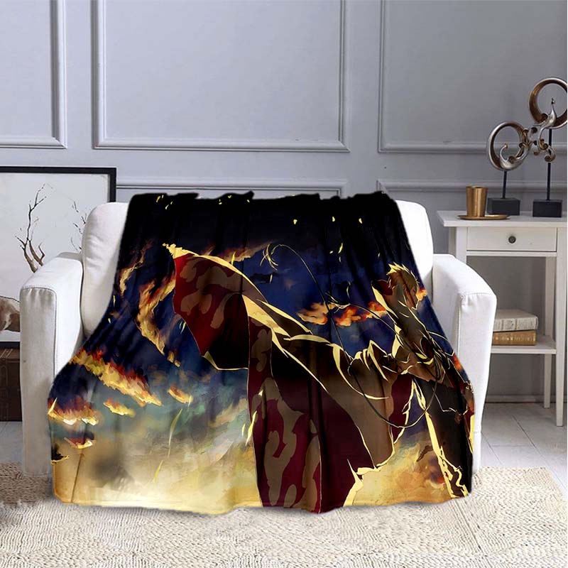 Cartoon Naruto 3D Printed Flannel Blanket for Beds Hiking Picnic Fashionable Bedspread Throw Blanket 30 Styles