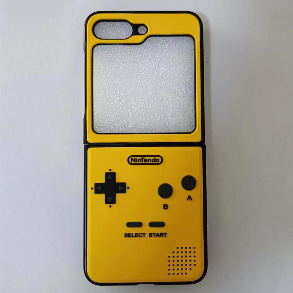 Классический чехол для телефона с 3D милой антенной Game Boy, геймпадом в стиле ретро для Samsung Galaxy Z Flip5 Flip 5 4 3, жесткий пластиковый силиконовый чехол
