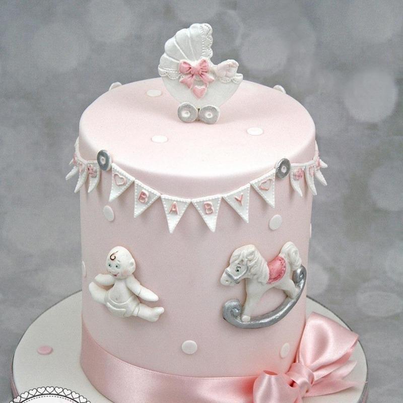 New Lovely Baby Carriage Silicone Mold Fondant Cake Mold Baking Tool Cupcake Candy Clay Cake Decor 1pc